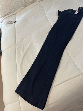 Chico's Navy Wide-Leg Flare Jeans